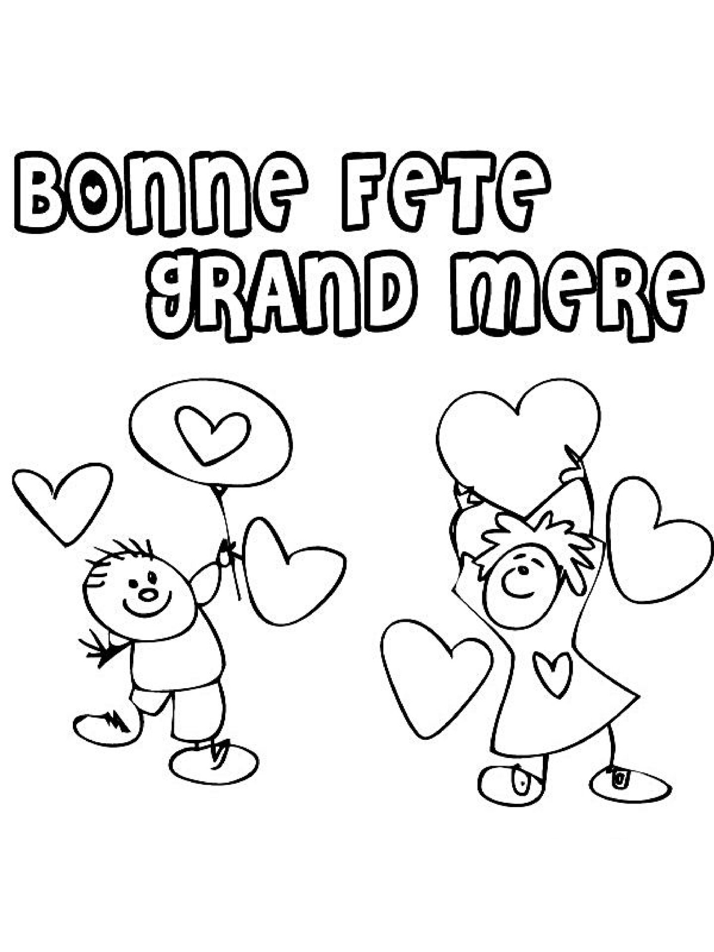 Coloriages pour la Fªte des Grands M¨res 02