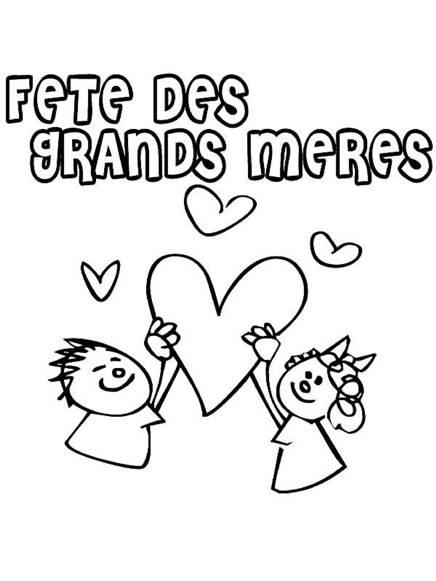 Coloriages pour la Fªte des Grands M¨res 03