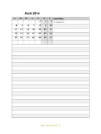 Calendrier Août 2014