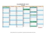 calendrier 2021 vierge