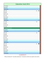 calendrier août 2014 vierge