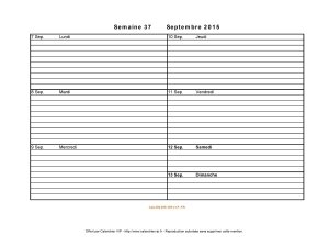 calendrier semaine 37 2015 paysage