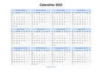 Calendrier 2023 Paysage en JPEG Image